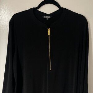 Black Zipper Mid/Long Sleeve